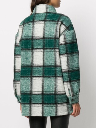 Closed Checked Oversized Flannel Shirt