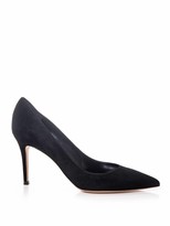 Thumbnail for your product : Gianvito Rossi Business point-toe suede pumps