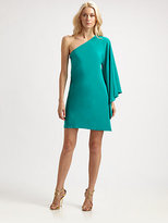Thumbnail for your product : Nicole Miller Asymmetrical Silk Mini Dress