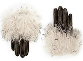 Thumbnail for your product : Saks Fifth Avenue Mongolian Rabbit Fur-Trimmed Leather Gloves