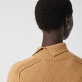 Thumbnail for your product : Burberry Diamond Knit Woo Funne Neck Sweater