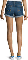 Thumbnail for your product : 7 For All Mankind Rolled-Cuff Denim Shorts, Medium Timeless Blue