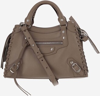 Cloth handbag Balenciaga Brown in Cloth - 33475178