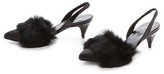 Thumbnail for your product : Jenni Kayne Fur Trimmed Slingback Slippers