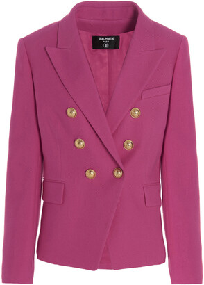 balmain jacket pink