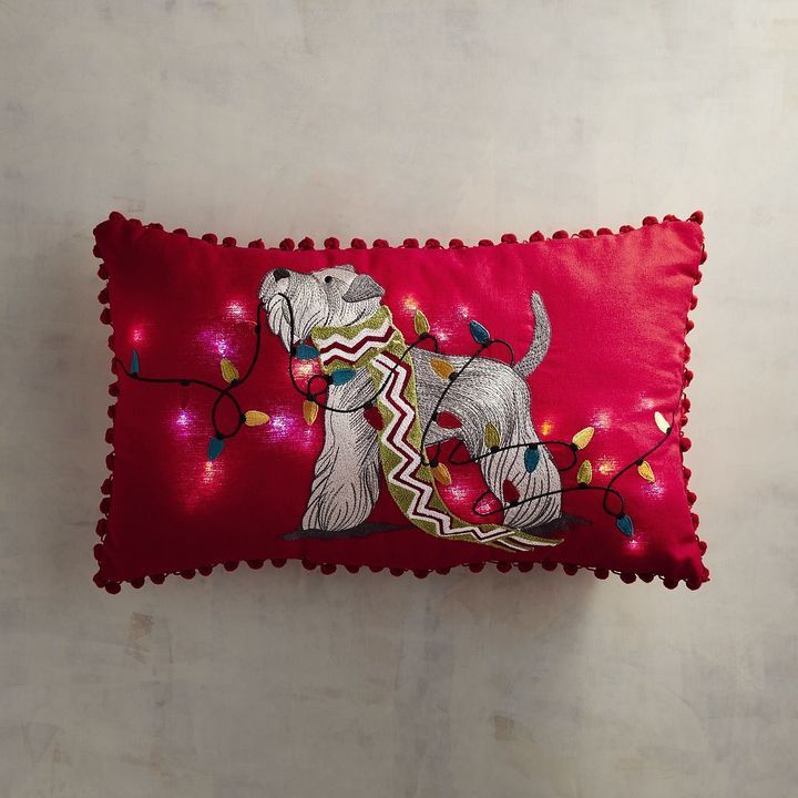 monogrammed bed rest pillow