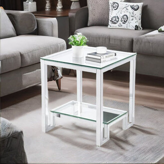 Hokku Designs 21.65'' tall Glass Frame End Table - ShopStyle