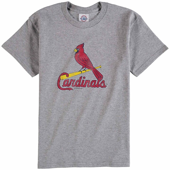 Soft As A Grape Youth Boys St. Louis Cardinals Distressed Logo T-shirt -  Gray - ShopStyle