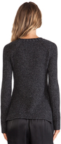 Thumbnail for your product : Enza Costa Merino Cashmere Cuffed Crew Knit