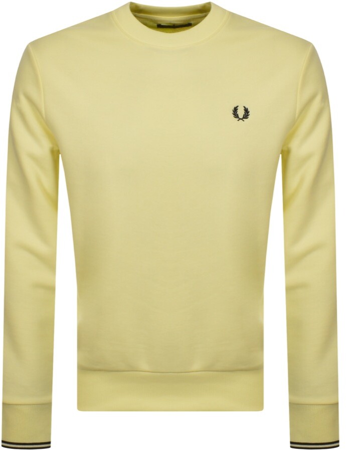 yellow fred perry jumper