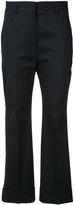 Jil Sander - pantalon de tailleur crop - women - coton/Spandex/Elasthanne - 42