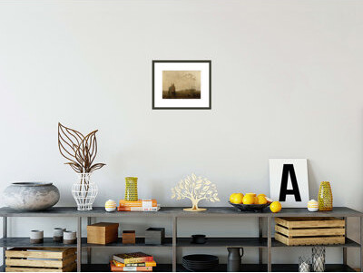 1000Museums Hulks on the Tamar by Joseph Mallord William Turner -Framed Giclee Print