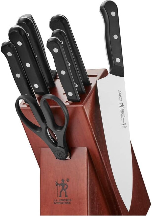 Zwilling J.A. Henckels Solution 10-Piece Stainless Steel German Knife Block Set