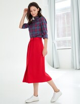 Thumbnail for your product : Marianna Déri Pencil Skirt With Wool-Blend - Red