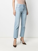 Thumbnail for your product : Saint Laurent Faded Straight-Leg Jeans