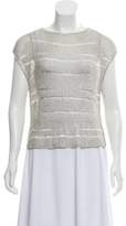 Thumbnail for your product : Alice + Olivia Metallic Knit Top