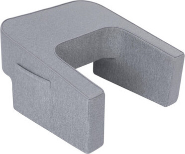 Lavish Home Reading Pillow for Gaming - Lap Desk Pillow with Arm Rests, Storage Pockets, and Removable Washable Cover - Laptop Pillow for Reading, Gaming, Studyin