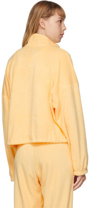 Gil Rodriguez SSENSE Exclusive Yellow Terry Diana Half-Zip Sweatshirt
