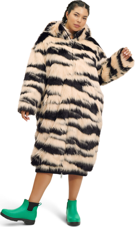 UGG Koko Oversized Faux Fur Coat - ShopStyle