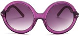 Thumbnail for your product : 7 For All Mankind Women's Purple Crystal Round Frame Sunglasses