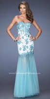 Thumbnail for your product : La Femme Strapless Jeweled Lace  Prom Dress