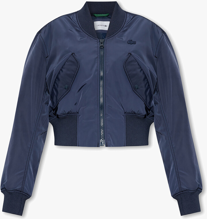Navy Blue Bomber Jacket | ShopStyle