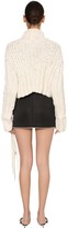 Thumbnail for your product : Area Embellished Cotton Blend Knit Sweater