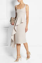 Thumbnail for your product : Cushnie Asymmetric draped wool-crepe dress