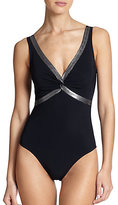 Thumbnail for your product : Karla Colletto Swim One-Piece V-Neck Swimsuit