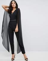 Thumbnail for your product : Forever Unique Jumpsuit With Chiffon Cape