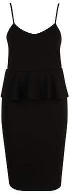 boohoo NEW Womens Plus Strappy Peplum Midi Dress in Polyester 5% Elastane