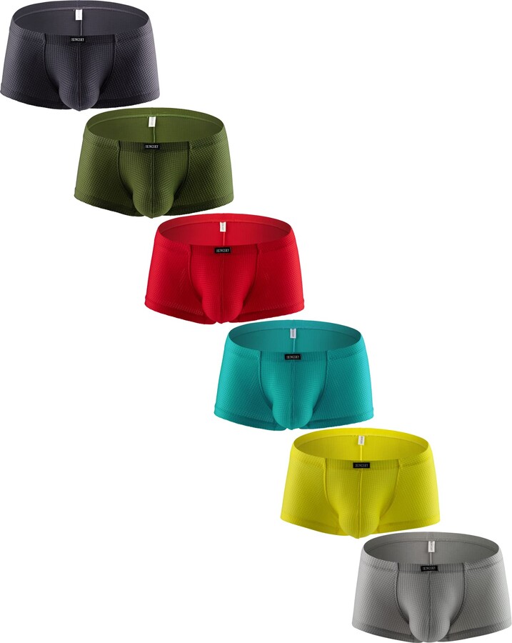 iKingsky Men's Spandex Bag Retro Shorts Underwear Soft Boxer Shorts ...