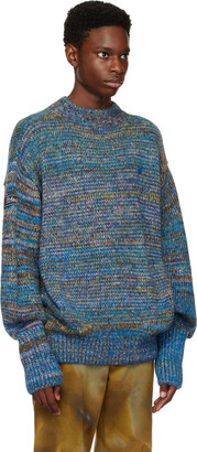 ★ADERERROR★ Tripol knit Blue Ader Error Blue Tripol Sweater - ShopStyle
