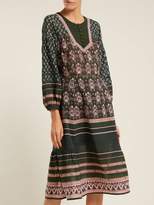 Thumbnail for your product : Sea Mia Printed Cotton Blend Dress - Womens - Green Print