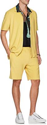 P. Johnson Men's Cotton Terry Short Sleeve Shirt - Yellow