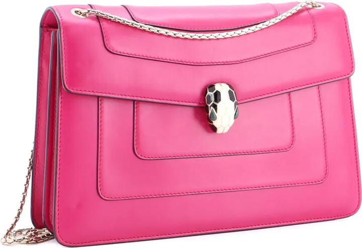 Bvlgari Pre-Owned Serpenti Forever Square Leather Medium shoulder bag