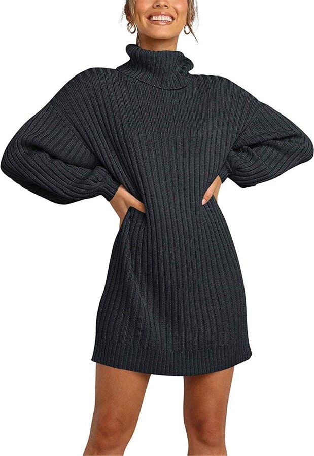 black sweater dress mini