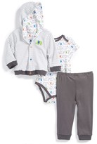 Thumbnail for your product : Offspring 'Elephant' Hooded Jacket, Bodysuit & Pants (Baby Boys)