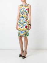 Thumbnail for your product : Dolce & Gabbana Majolica print fitted dress