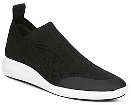 via spiga black slip on sneakers