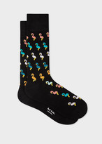 Thumbnail for your product : Paul Smith Men's Black 'Flamingo' Socks