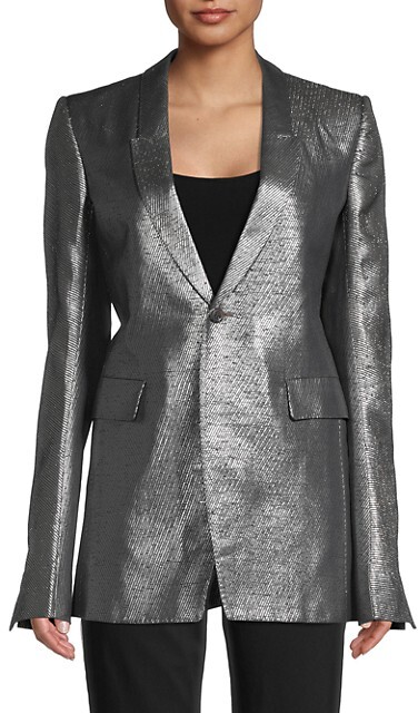 formal silver jacket