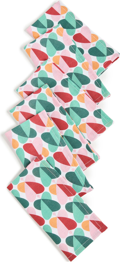 La Double J Set of 6 Large Linen Napkins