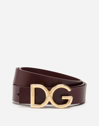 Dolce & Gabbana Dauphine Leather Belt