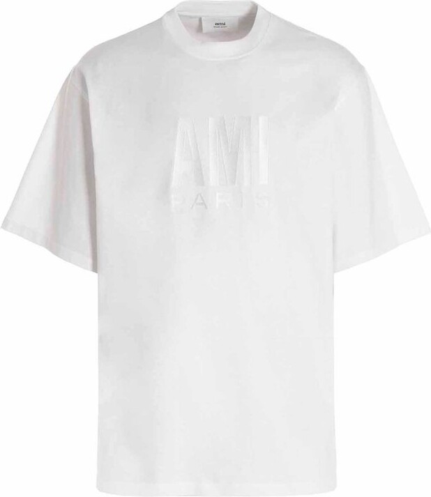 Ami Logo Printed Crewneck T-Shirt - ShopStyle