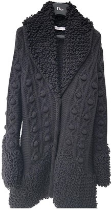 Christian Dior Black Wool Coat for Women
