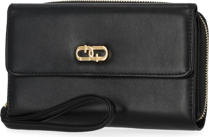 Time and Tru Women’s Ainsley Bulk Clutch, Solid Black