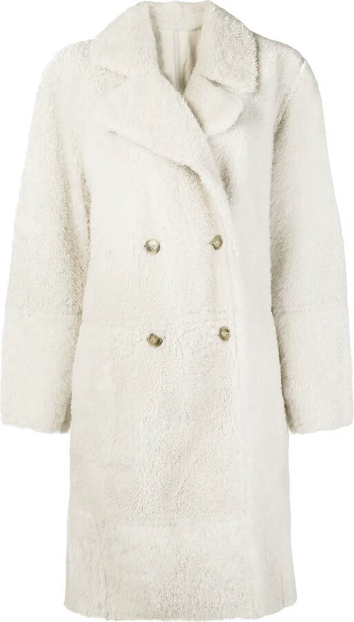 Yves Salomon Oversized Shearling Coat