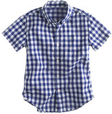 Thumbnail for your product : J.Crew Boys' Secret Wash short-sleeve shirt in medium gingham