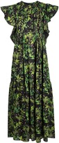 Thumbnail for your product : Cynthia Rowley Nairobi tropical-print kaftan dress
